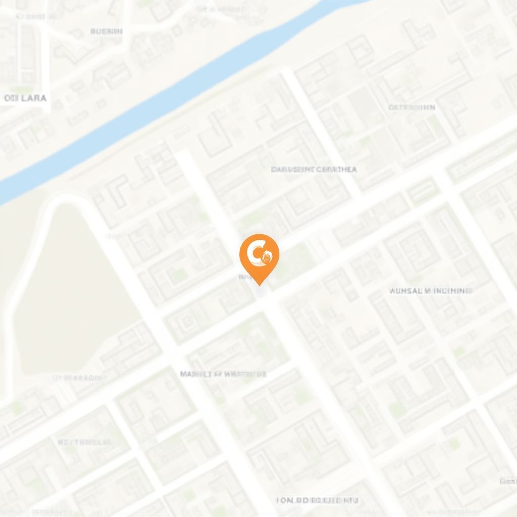 Karte mit Standort unseres Kindergartens