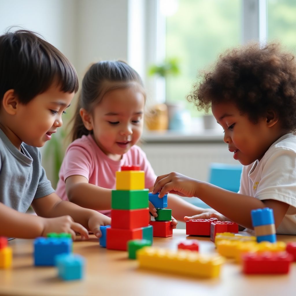 Kinder beim gemeinsamen Spielen